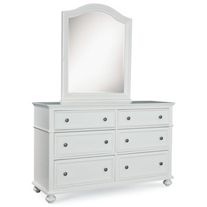 Dresser and Mirror Set